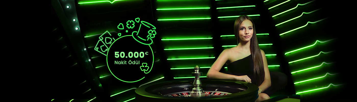 Canlı Casino 50.000 Euro Nakit Ödül Dağıtıyor 50k